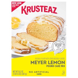 Krusteaz Meyer Lemon Pound Cake Mix with Lemon Glaze (16.5 Ounce (Pack of 2))