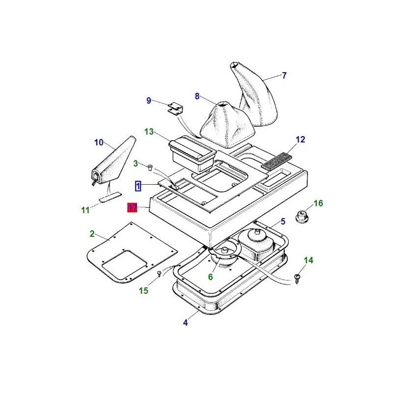3d_motorworks LAND ROVER RANGE ROVER CLASSIC 1986-1994 TUNNEL CONSOLE CENTRE