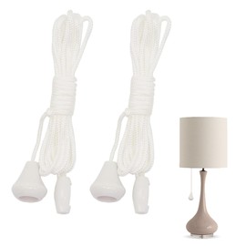 2Pcs Replacement Cord Pull for Ceiling Switch,Bathroom Light Pull Cord,1.5m Light Switch Pull Cord Switch Pull Cord Light Switch Bathroom for Ceiling Switches Bathroom Light