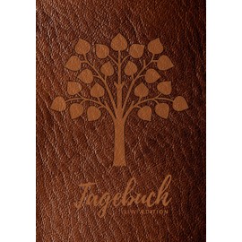 Tagebuch für Männer und Frauen - A5 liniert - 100 Seiten 90g/m² - Soft Cover Lebensbaum braun - FSC Papier: Diary - A5 - Paperback