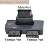 iKKEGOL Pocket OBD2 OBDII Full 16 Pin Male to 2