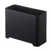 Yamazaki 5541 Magnetic Bathroom Trash Can, Black, Approx. W 7.9