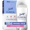 Secret Clinical Strength Barra Antitranspirante Desodorante Invisible Mujer