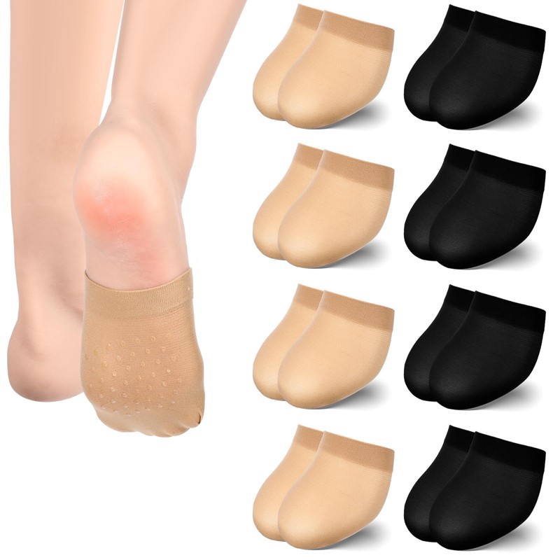 8 Pairs Toes Sock for Backless Mules Polyester Mule Socks