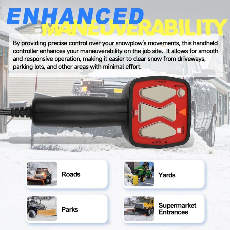 Snowplow Handheld Controller Fit for Western 56462 | SAM 1306902