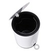 FurnitureXtra™ Modern Style Powder Coated Soft Close Pedal Bin, Plastic