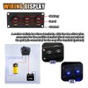 3 Gang Rocker Toggle Switch Panel, DC 12V 20A Waterproof