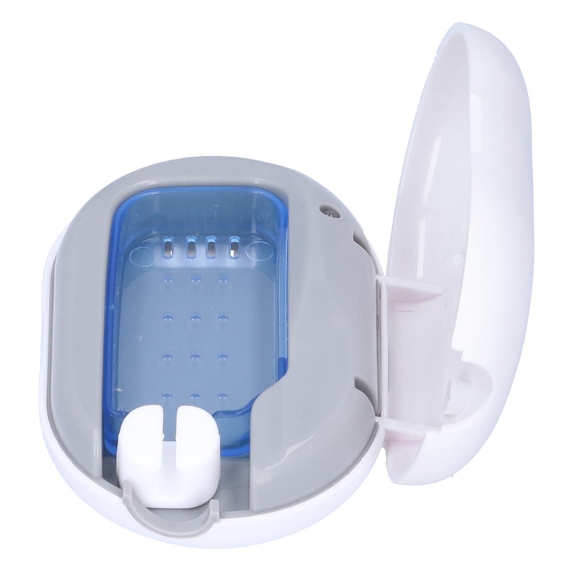 UVC Toothbrush Cleaner Box Mini Portable Travel USB Ultraviolet Cleaning