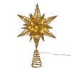 Kurt Adler 11-Inch Pre-Lit Twinkling LED 60-Light Gold Starburst Tree
