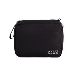 haruju Travel Pouch, Travel Pouch, Hanging, Toiletry Bag, Large Capacity, Multi-functional Pocket, Cosmetic Pouch, Toiletries, Hanger Type, Black