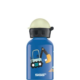 SIGG - Aluminium Water Bottle for Children - KBT Build It - Leak-Proof - Light as a Feather - BPA-Free - Climate Neutral Certified - Blue - 0.3 L