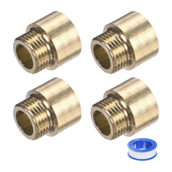 M METERXITY 1-Set Shower Head Extension Arm, Brass G1/2 Male