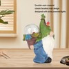 Faceless Doll Statue Exquisite Solar Powered Light Bright Colors Durable