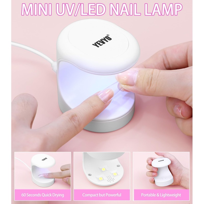 Acrylic Nail Kit with Drill and UV Light, Nail Kit