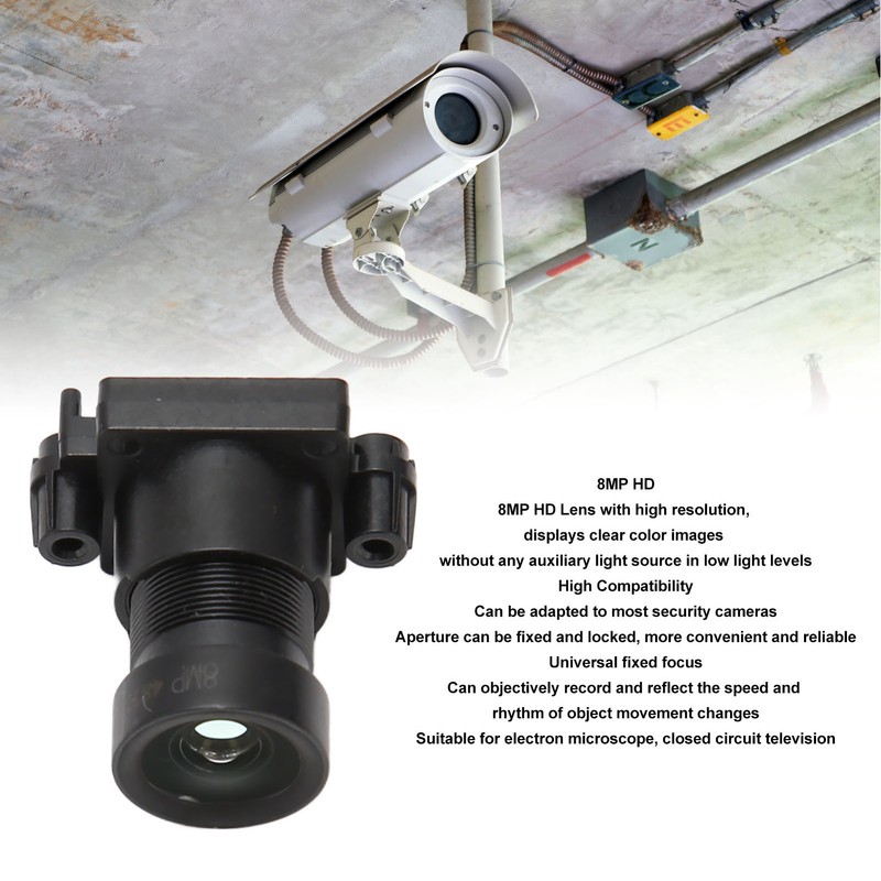 4mm F1.0 Lens HD 8MP 104 Degrees Wide Angle Durable
