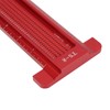 TS-8 Woodworking Hole Ruler Aluminum T shaped Measuring Tool Mini