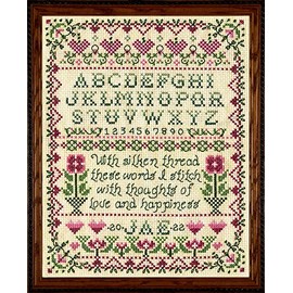 Design Works Crafts Stitcher's Sampler Counted Cross Stitch Kit, Ivory, Pest Repeller v.78