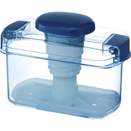 Squirrel S-10 Instant Pickle Container, Square Shape, Clear Blue, 29.4 fl oz (840 ml), High Pet Recipe Included, Made in Japan