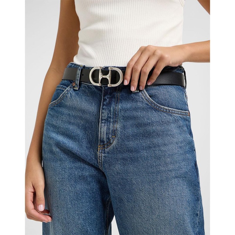 Lee Women's Double Clasp Belt, black