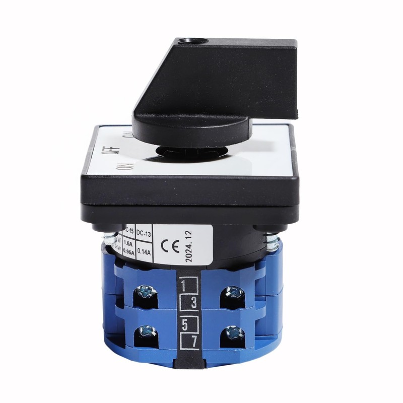 aikoolwer Changeover Switch 3 Positions 8 Terminals Universal Rotary Cam