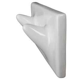 Ceramic Double Wash Cloth Hook Tile Niche Shelf