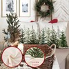 ZWJD Christmas Linen Cushion Covers 2-Pack 50x50cm - Home Decor