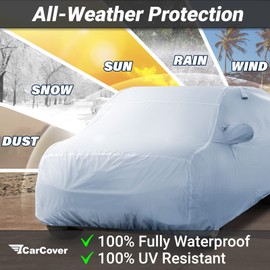 iCarCover Premium SUV Car Cover for 1961-1968 International Travelall 1200B Waterproof All Weather Rain Snow UV Sun Hail Protector for Automobiles, Automotive Full Exterior Indoor Outdoor SUV Cover