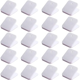 20 Pcs White Plastic Chip Bag Fresh-keeping Clips， Sealing Food Fresh-keeping Clips Snack Bag Fresh-keeping Clips Photo Clips Binder Clips and Rings Clips Paper Clamps
