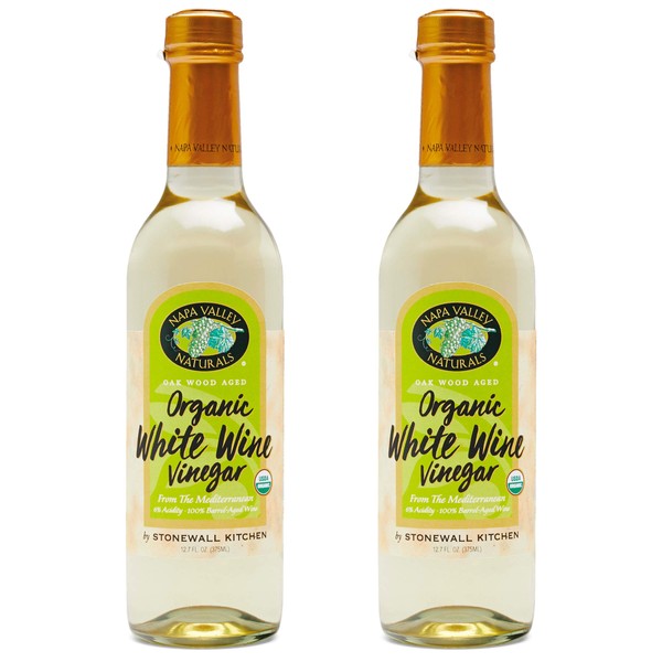 Napa Valley Naturals Organic White Wine Vinegar, 12.7 Ounce (2-Pack)