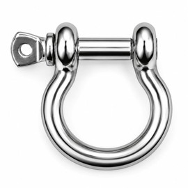 DAUMLINK® 2 x A4/Aisi 316 Stainless Steel Curved Shackles 4mm