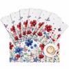 4th of July Placemats Red Blue Flowers Butterfly Place Mats
