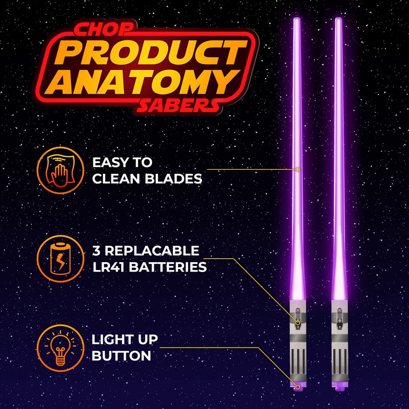Lightsaber Chopsticks Star War Chopstick Light Up Lightsaber Chopsticks for