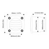 Round Boat Louver Marine Exhaust Air Plastic Vent Straight Through