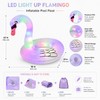 Solar Light Flamingo Pool Float for Summer Lounging – Inflatable