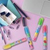 Pack of 4 Stackable Rubber Pen Style Erasers 5 Colours