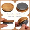 PATIKIL Mason Jar Lids Wooden Storage Canning Jar Lids Ball