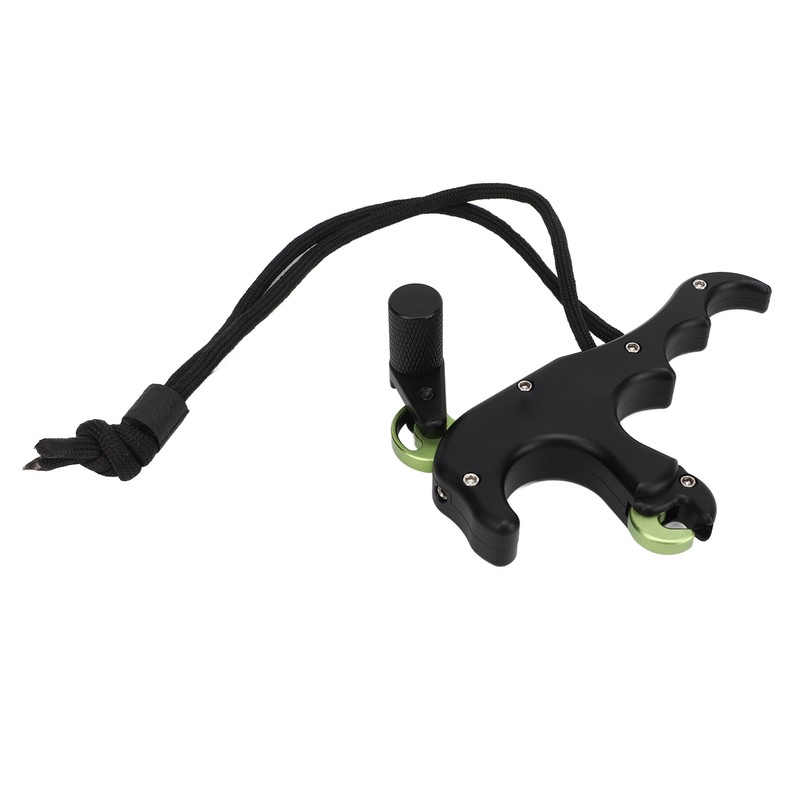 4 Finger Archery Release Aid Grip Adjustable Aluminum Alloy Compound