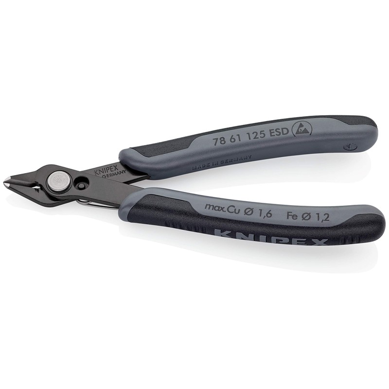 Knipex 78 61 125 ESD Diagonal Cutter"Super-Knips" 4,92" dissipative