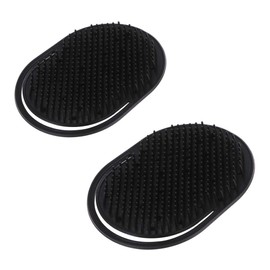 cdhgsh Pack of 2 Pocket Travel Hair Comb Brush Men's Beard Moustache Palm Scalp Massage Black Hair Comb Brush Black