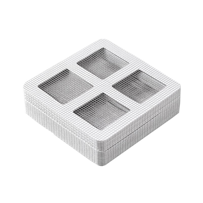60PCS Disposable Shower Drain Hair Catcher Stickers, Adhesive Mesh Trap