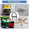 sourcing map CBB61 Capacitor, 1.2uF 450V 2-Wire Ceiling Fan Motor