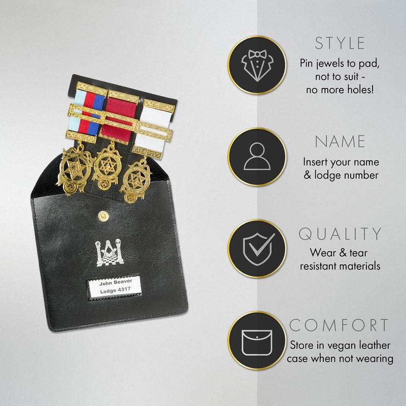 THE MASONIC COLLECTION - Regalia Pocket and Wallet Jewel Holder