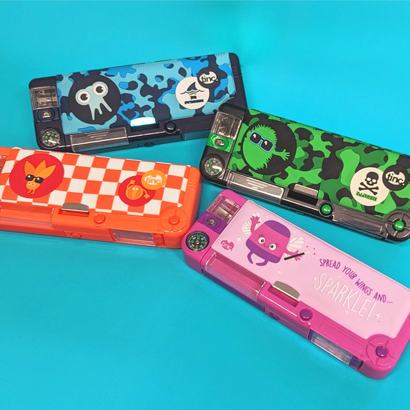 Tinc Removable Pencil Case with Compartments - Includes Pencil with