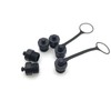 10Pcs M12 Connector Dust Cover, M12 Socket Panel Mount Dust