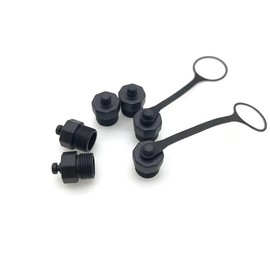 10Pcs M12 Connector Dust Cover, M12 Socket Panel Mount Dust Thread Cap Plastic Screw Caps, Screw Waterproof Lid Plug Protection Cap for Panel-Mount Sockets for Panel-Mount Plugs (Female)