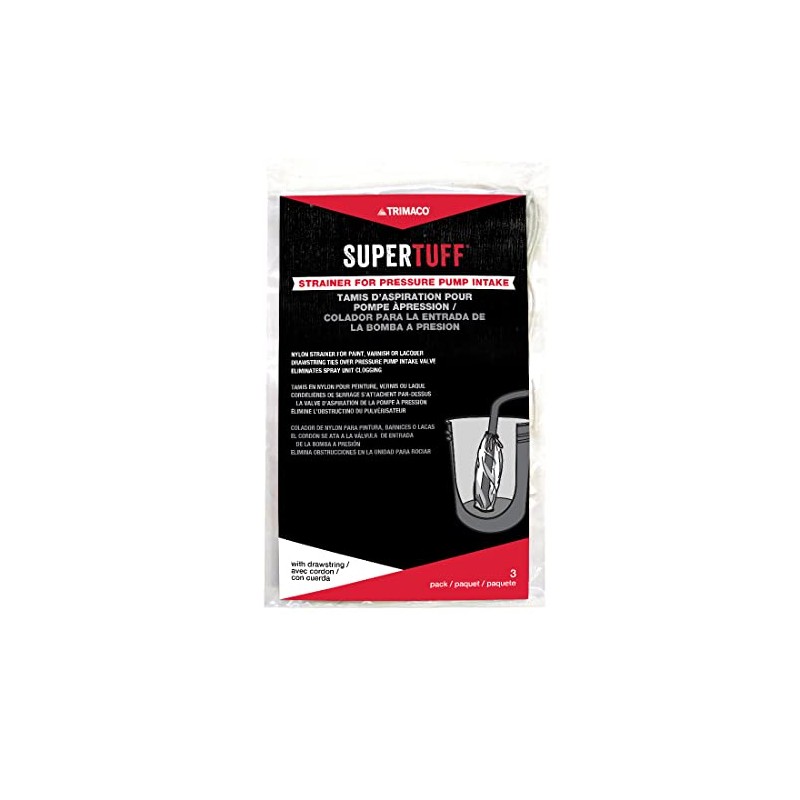 Trimaco SuperTuff Pump Strainer Bag with Draw String, 600 microns,