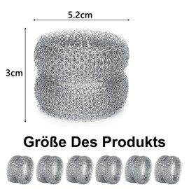 Pack of 6 Stainless Steel Limescale Rings for Teapot, Reusable Limescale Catcher, Kettle, Limescale Catcher Suitable for Kettles and Teapots, Suitable for Removing Limescale and Harmful Subst