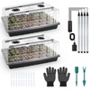 Mulctun 120-Cell Seed Starter Tray with Grow Light, Seedling Starter