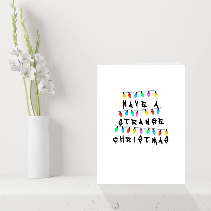 Funny Stranger Things Christmas Card - Have a Strange Xmas