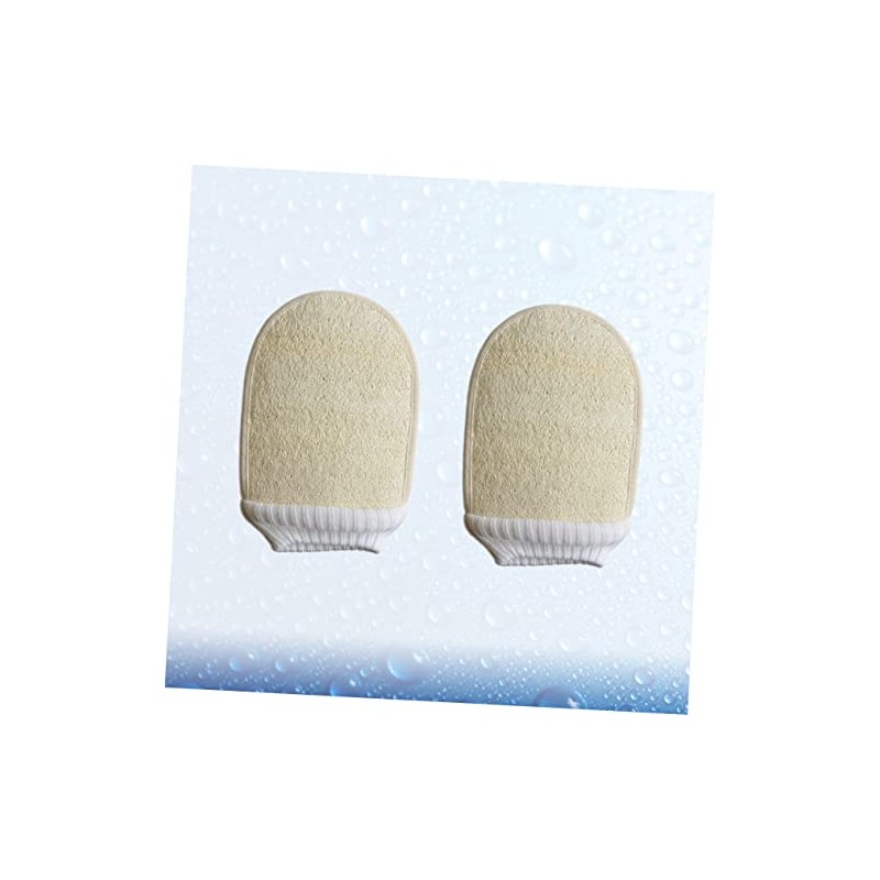 Mikinona Guantes Baño Exfoliantes Piezas Tamaño Mediano Dedos Masaje Corporal